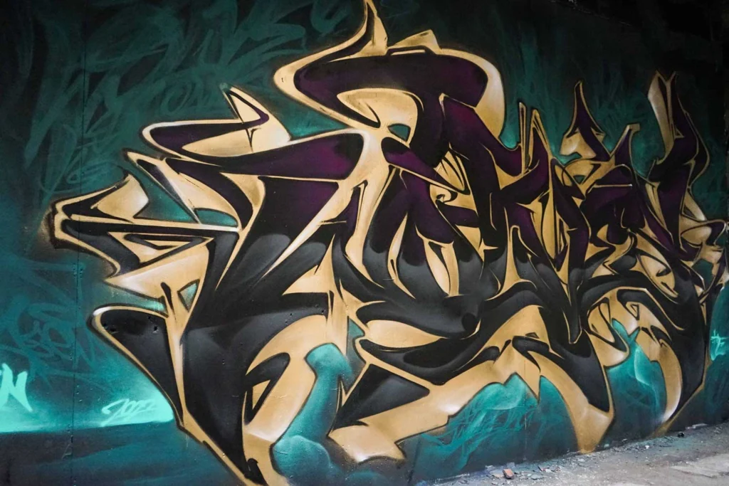 Mural personalizado graffiti wildstyle 3D