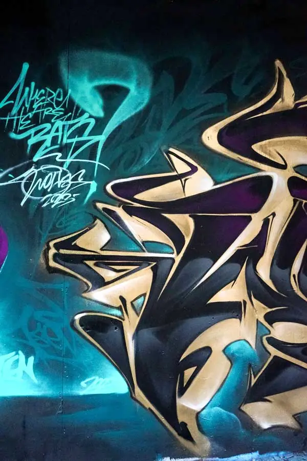 Mural personalizado graffiti wildstyle 3D