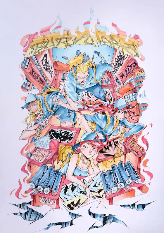 Ilustracion graffiti