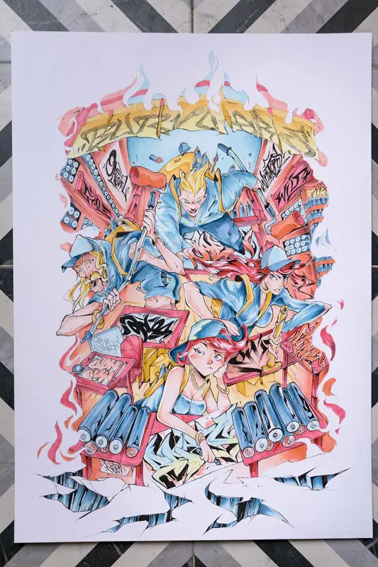 Ilustracion graffiti