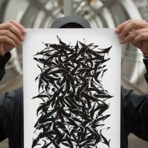 Abecedario graffiti Magnam blanco y negro por ASEM NAVARRO