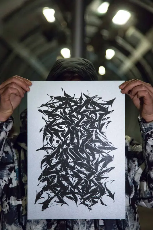 Abecedario graffiti "Magnam" en versión plata de ASEM NAVARRO