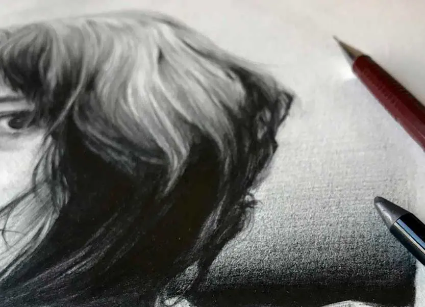 ilustracion retrato personalizado mujer asiatica