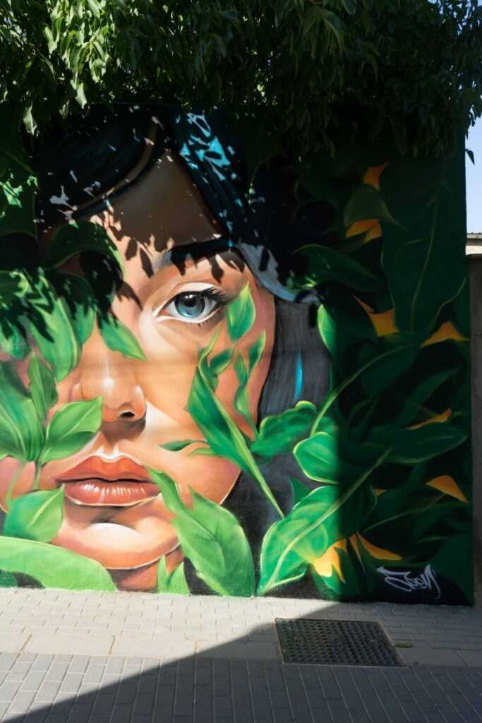 Mural Dualidad en Almazán, arte urbano para ayuntamiento
