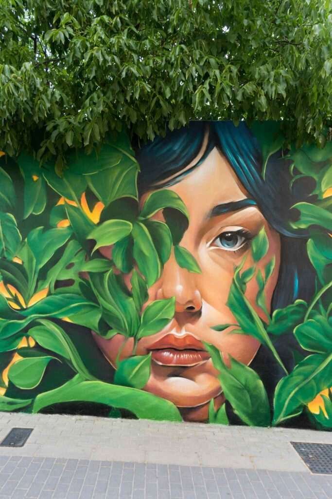 Mural Dualidad en Almazán, arte urbano para ayuntamiento