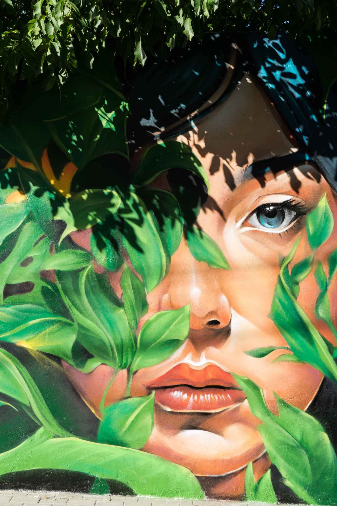 Mural Dualidad en Almazán, arte urbano para ayuntamiento