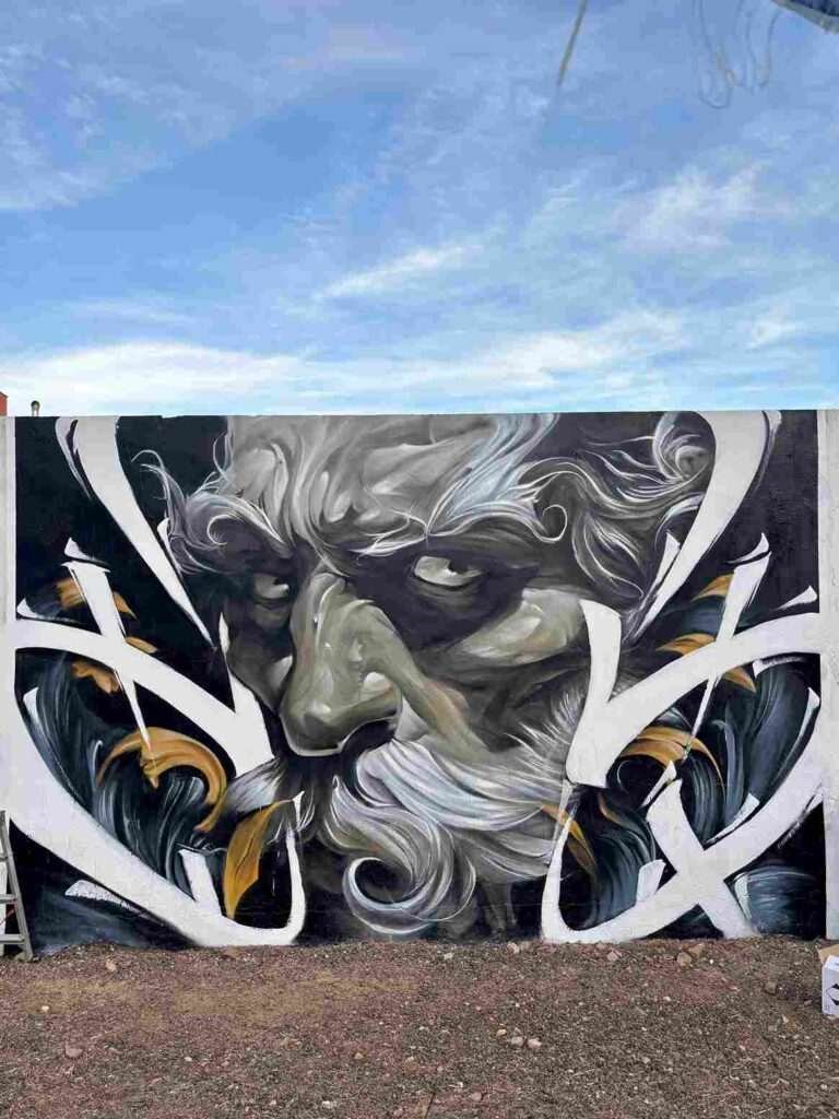Mural ganador Manchagraff en Malagón