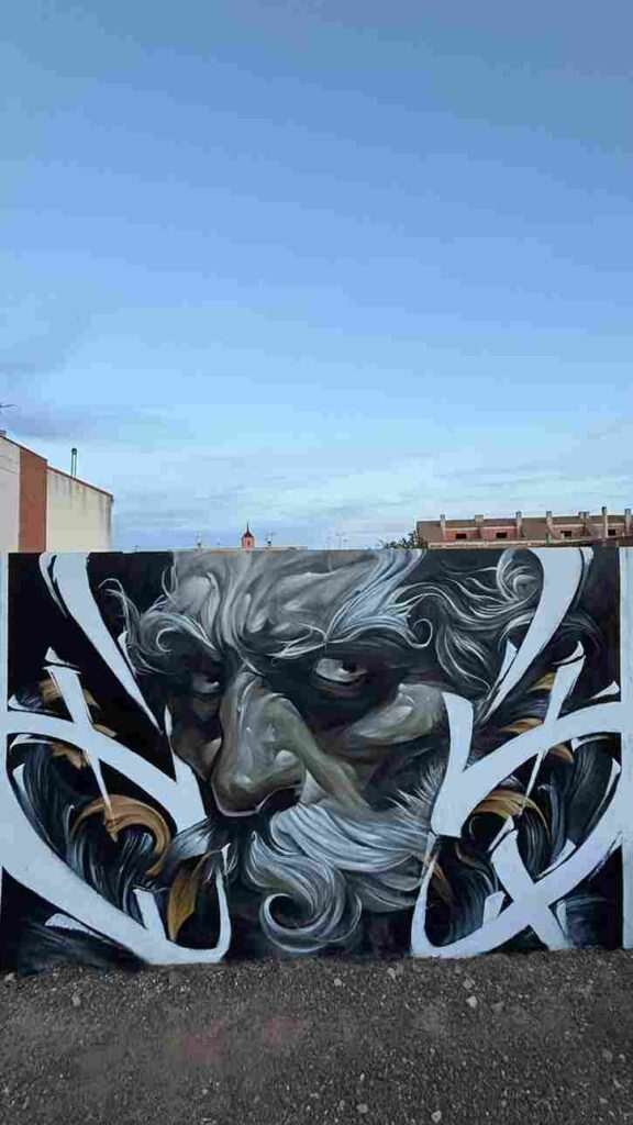 Mural ganador Manchagraff en Malagón