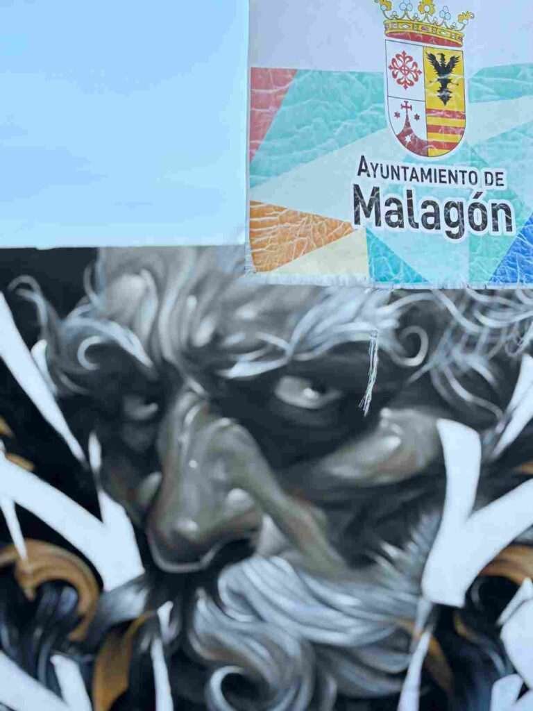 Mural ganador Manchagraff en Malagón