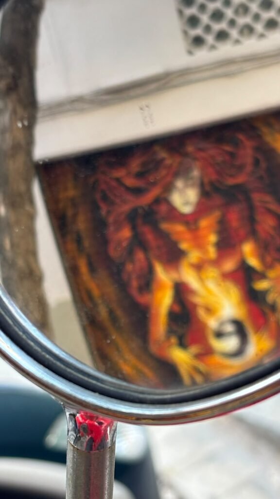 Graffiti en la persiana de Estudio Fénix, Barcelona