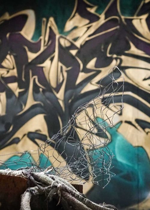 Mural personalizado graffiti wildstyle 3D