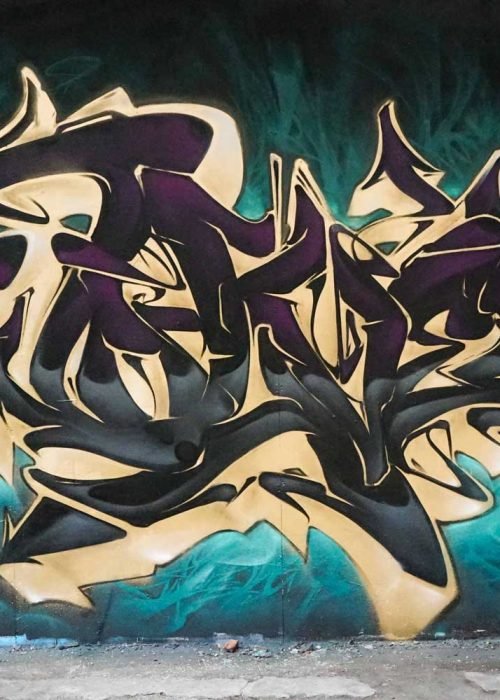 Mural personalizado graffiti wildstyle 3D