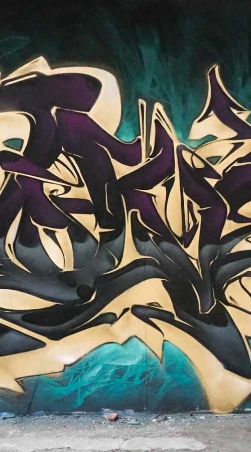 Mural personalizado graffiti wildstyle 3D