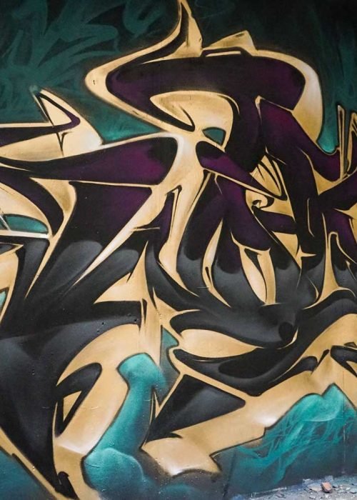 Mural personalizado graffiti wildstyle 3D