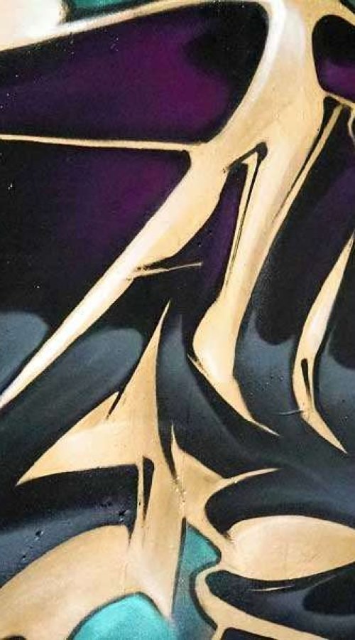 Mural personalizado graffiti wildstyle 3D