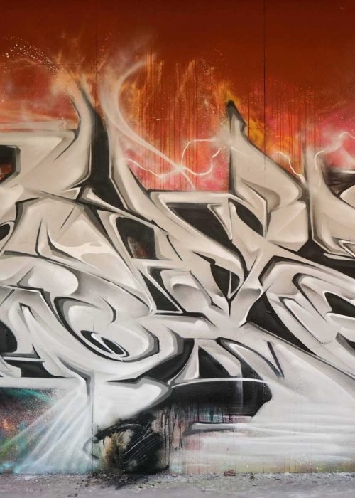 Decoración con graffiti 3D wildstyle moderno