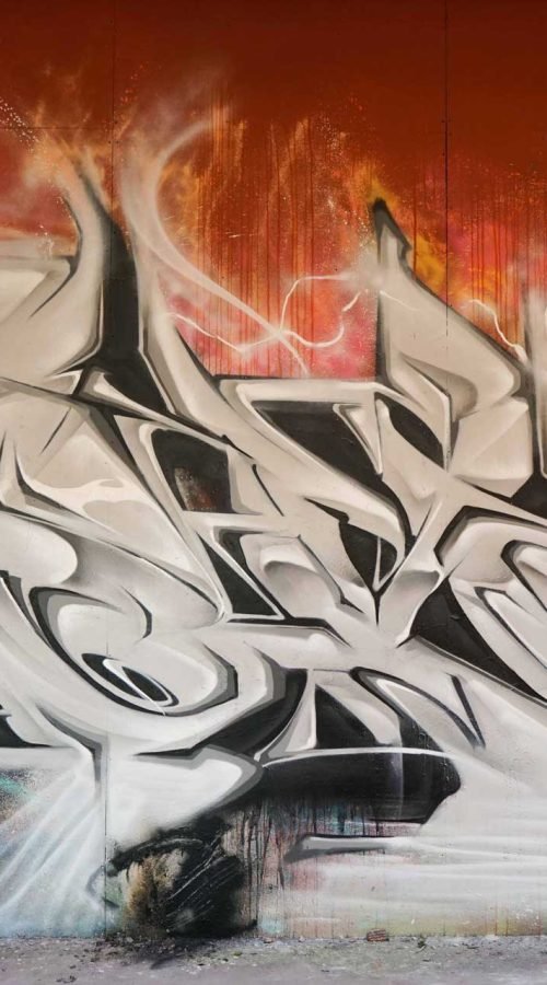 Decoración con graffiti 3D wildstyle moderno