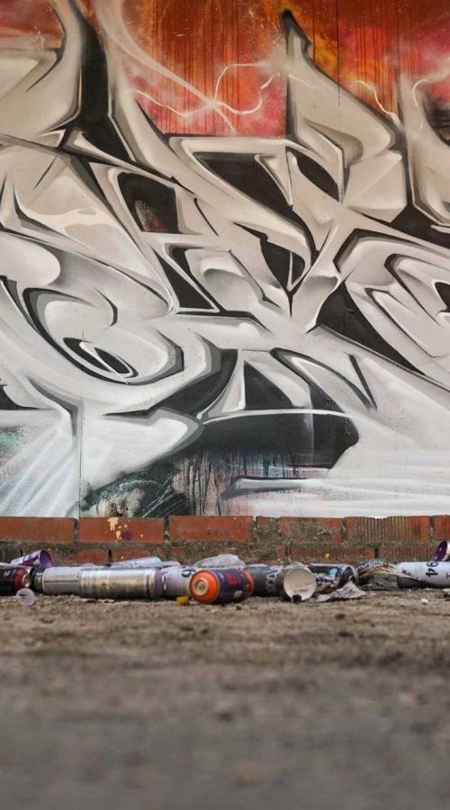 Decoración con graffiti 3D wildstyle moderno