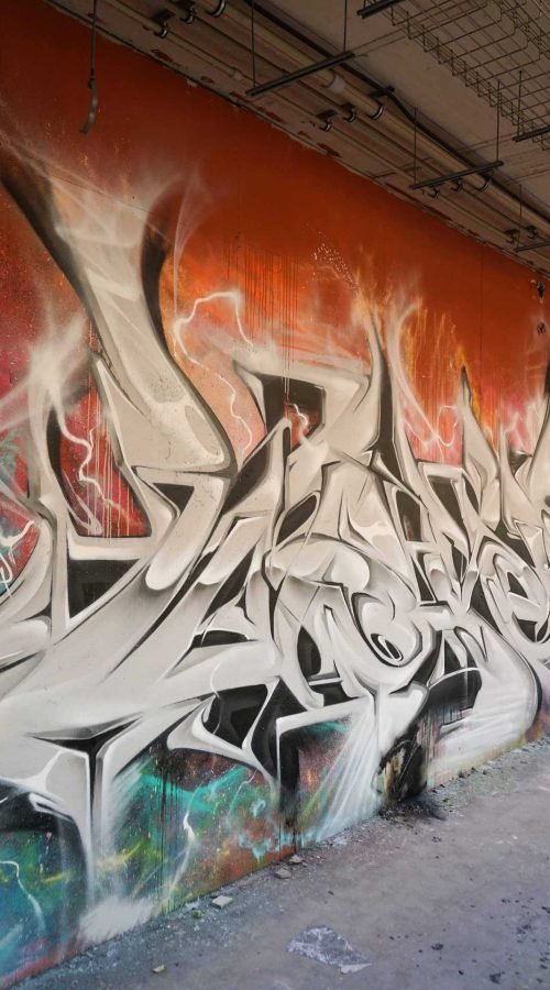 Decoración con graffiti 3D wildstyle moderno