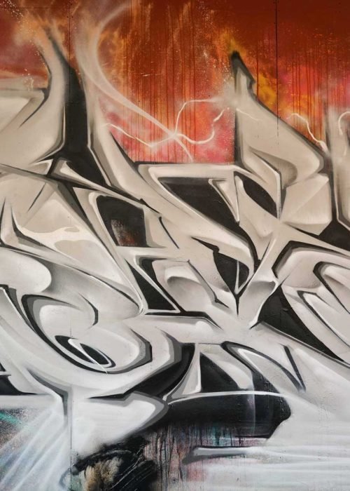 Decoración con graffiti 3D wildstyle moderno