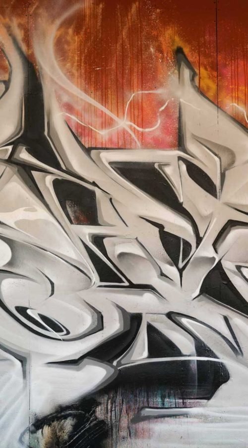 Decoración con graffiti 3D wildstyle moderno