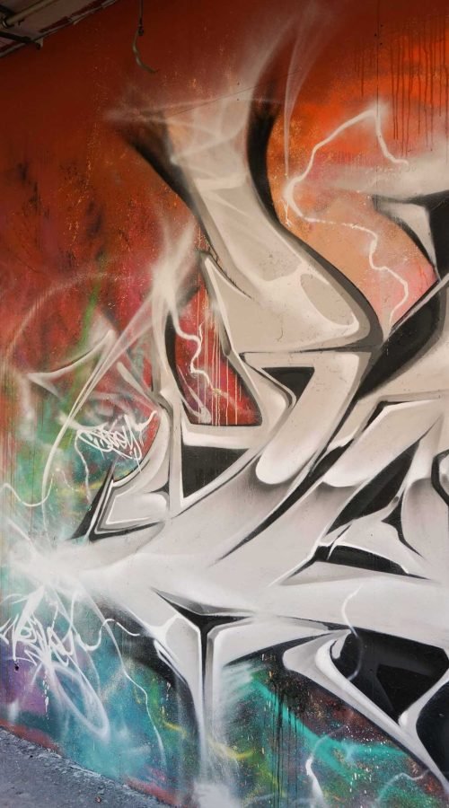 Decoración con graffiti 3D wildstyle moderno