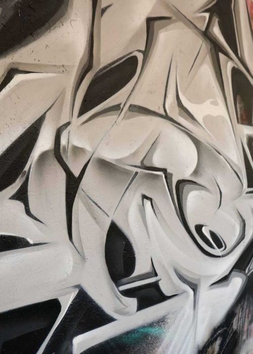Decoración con graffiti 3D wildstyle moderno