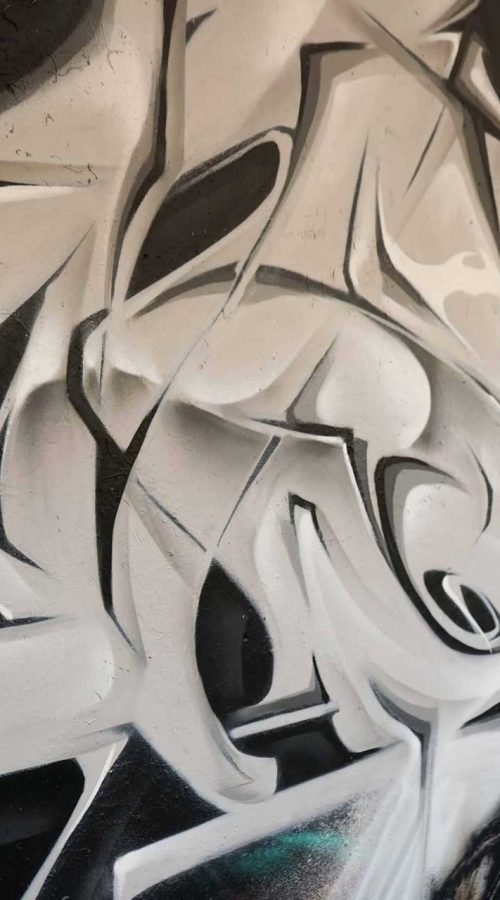 Decoración con graffiti 3D wildstyle moderno