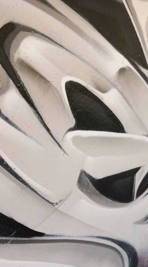 Decoración con graffiti 3D wildstyle moderno