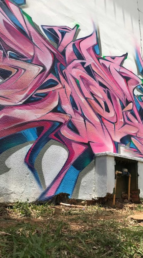 Graffiti urbano 3D con efecto visual wildstyle