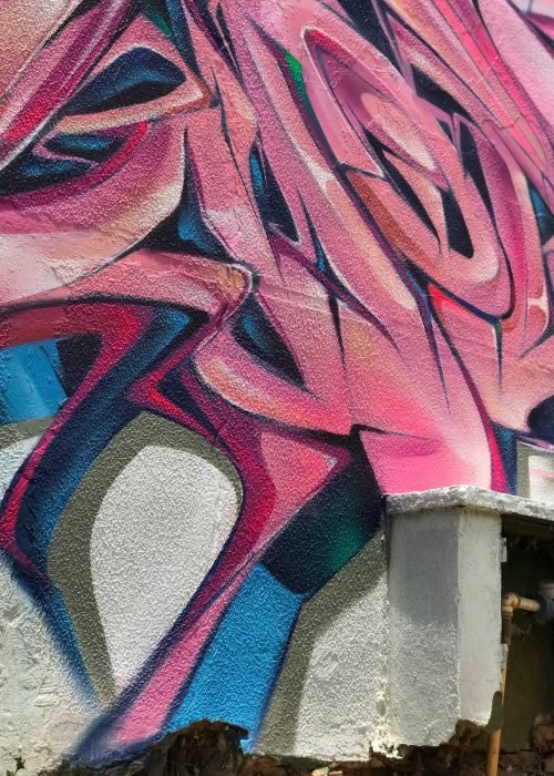Graffiti urbano 3D con efecto visual wildstyle