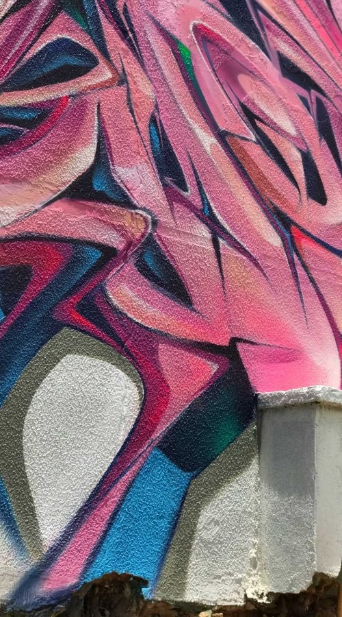 Graffiti urbano 3D con efecto visual wildstyle