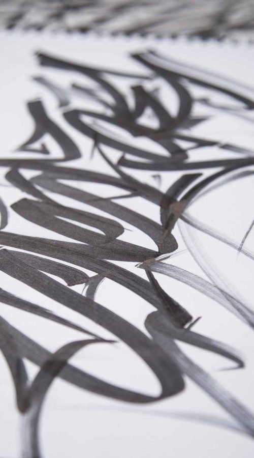 Mural con letras graffiti tag personalizadas