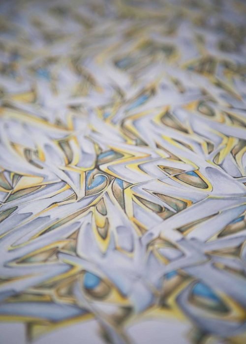 Abecedario graffiti artístico con letras estilizadas