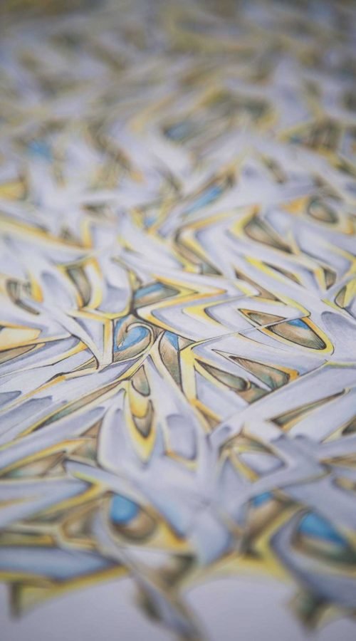 Abecedario graffiti artístico con letras estilizadas