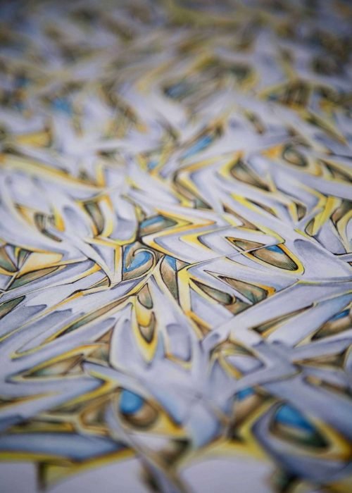 Abecedario graffiti artístico con letras estilizadas