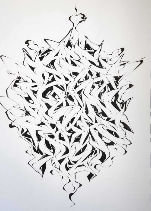 Mural de abecedario graffiti para decoración creativa