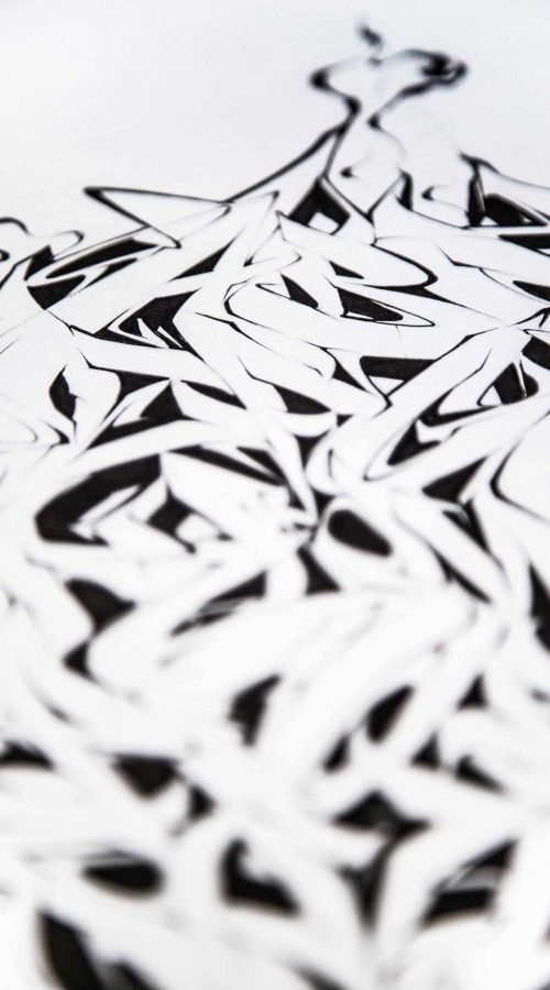 Mural de abecedario graffiti para decoración creativa