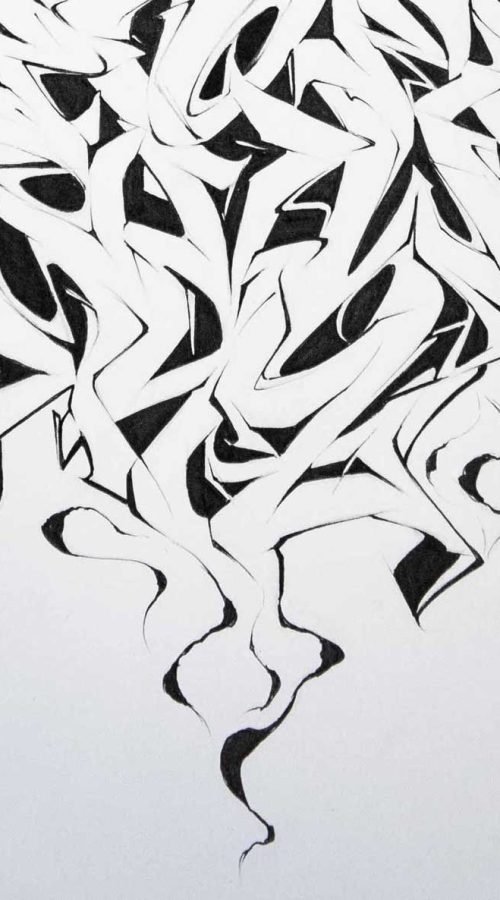 Mural de abecedario graffiti para decoración creativa