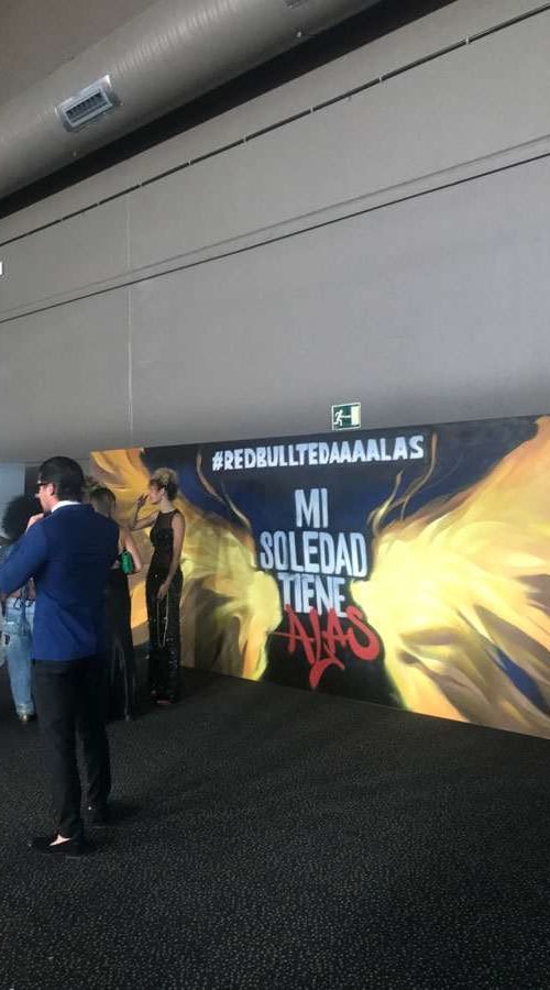 Mural temático de cine para decoración interior de sala de espectáculos y teatro