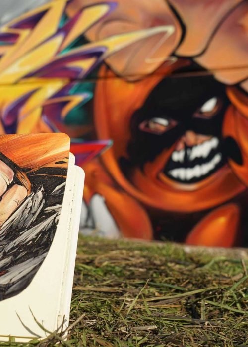 Mural graffiti de Juggernaut, X-Men imparable