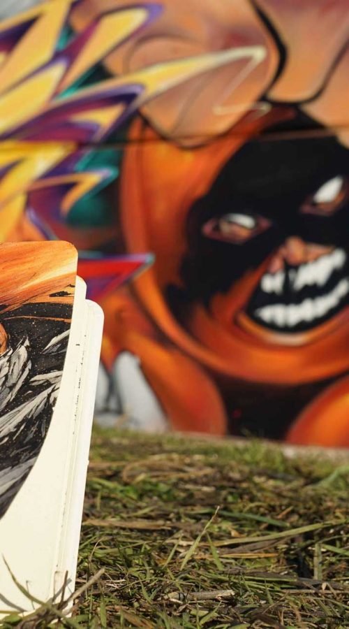 Mural graffiti de Juggernaut, X-Men imparable