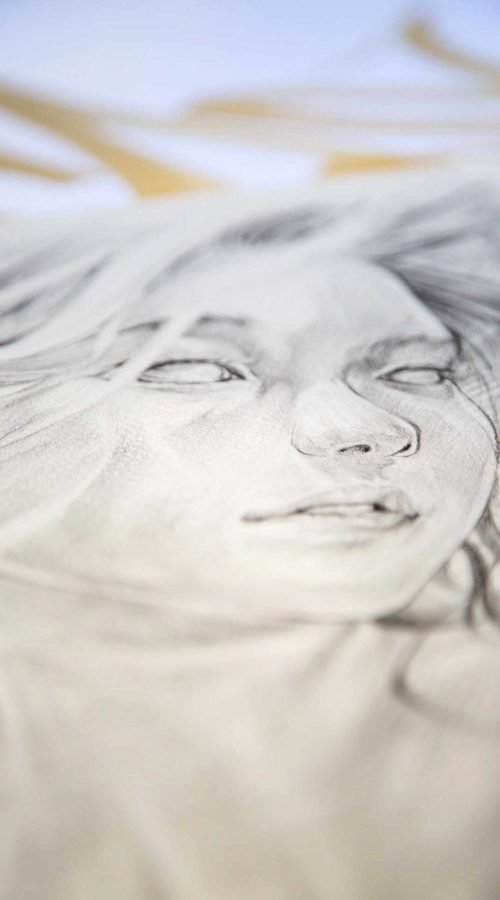 Ilustración personalizada inspirada en versos poéticos