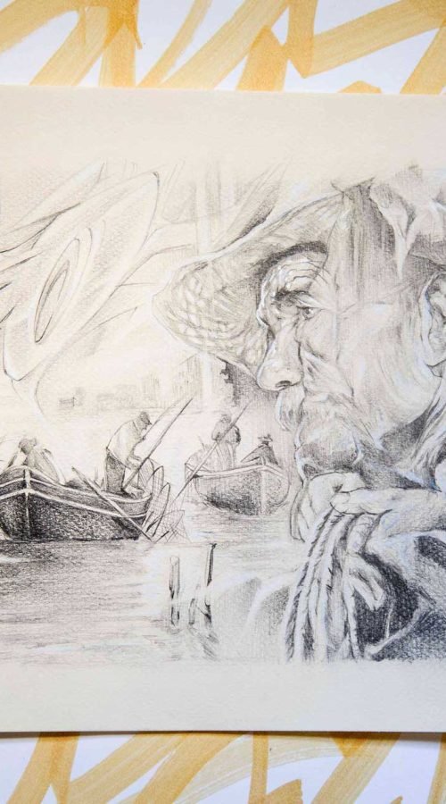 Ilustración personalizada que representa un poema