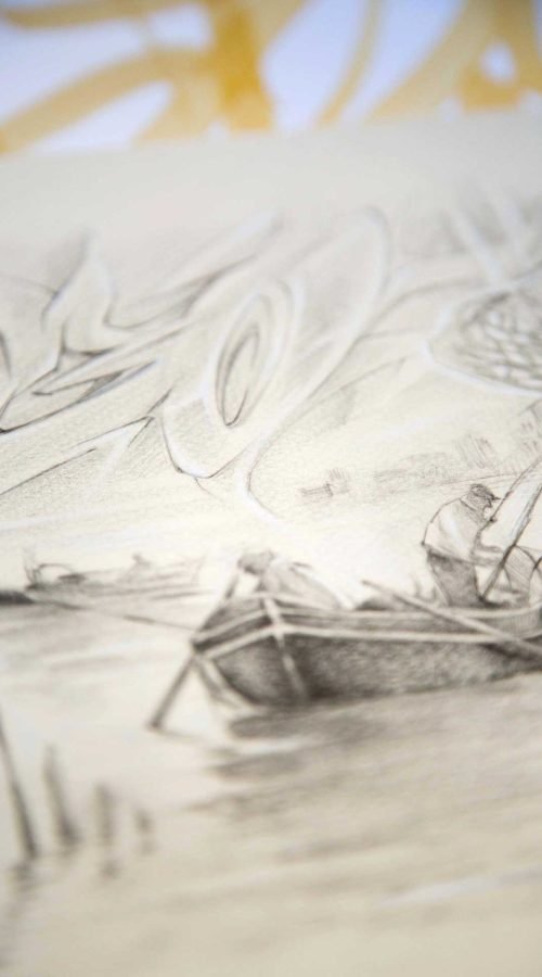 Ilustracio-n-personalizada-tradicional-lapiz-hombre-Pescador2