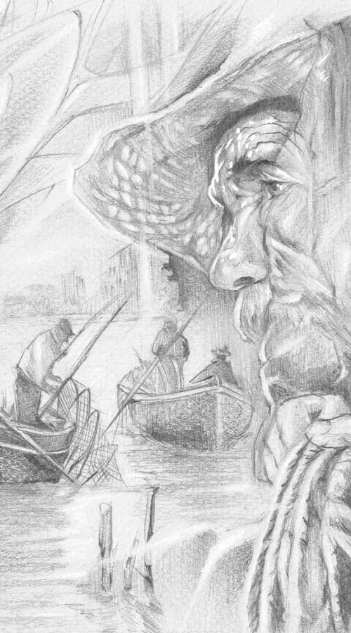 Ilustración personalizada que representa un poema