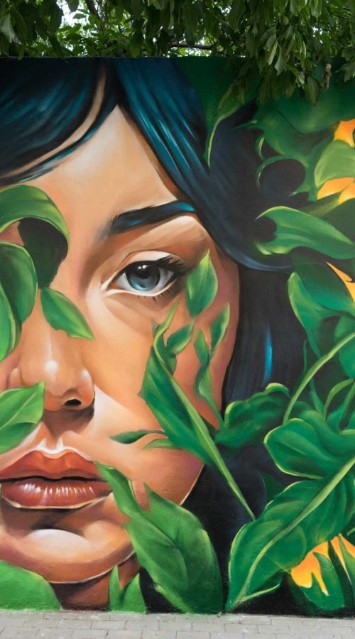 Mural Dualidad en Almazán, arte urbano para ayuntamiento