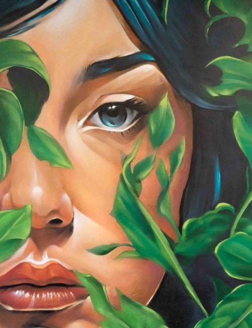 Mural Dualidad en Almazán, arte urbano para ayuntamiento