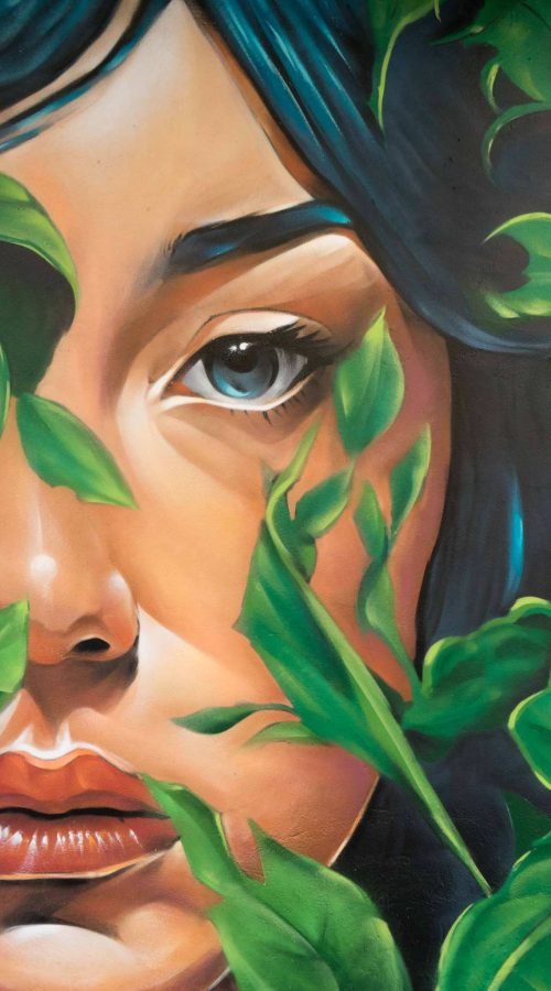 Mural Dualidad en Almazán, arte urbano para ayuntamiento