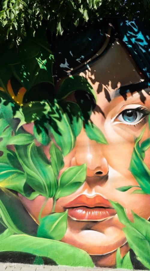 Mural Dualidad en Almazán, arte urbano para ayuntamiento